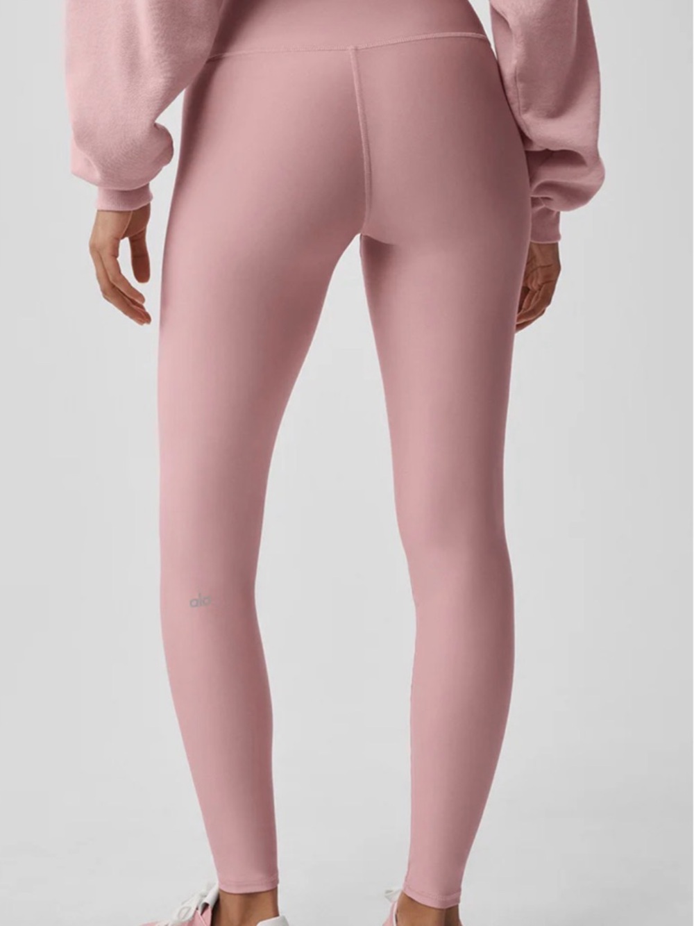 ALO Yoga High-Rise Rose Pink Leggings - Picture 2 of 4